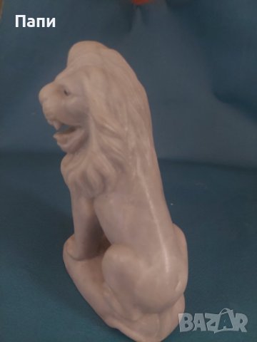 Страхотна мраморна скулптура на лъв, снимка 14 - Други ценни предмети - 39487465