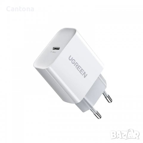 Ugreen CD137 USB-C PD 20W PD бързо зарядно устройство 