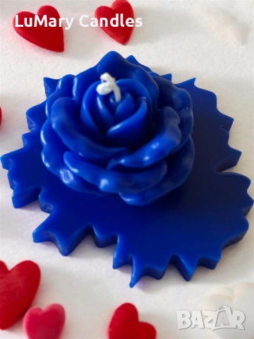 Свещ “Синя роза”