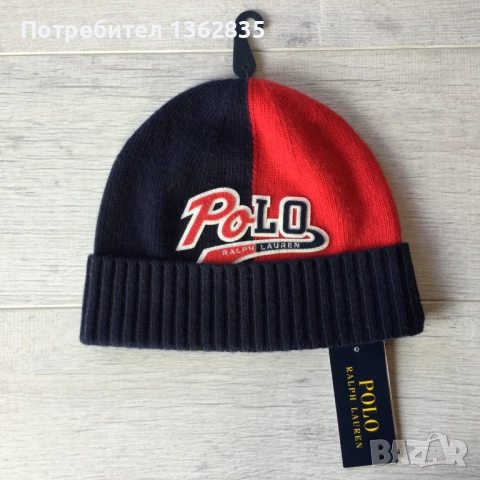 НОВА 100 % оригинална цветна зимна шапка на POLO RALPH LAUREN от САЩ, снимка 2 - Шапки - 52947274