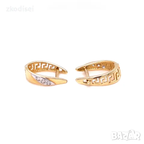 Златни обеци 2,87гр. 14кр. проба:585 модел:30402-5, снимка 2 - Обеци - 49722347