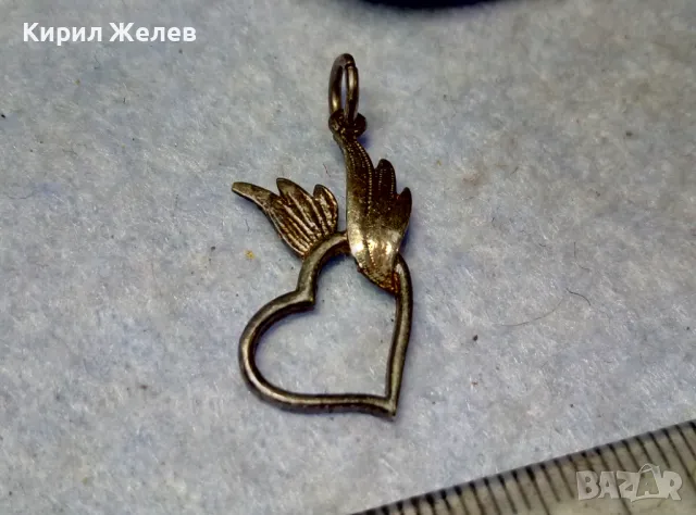 РОМАНТИЧЕН СЪРЦЕВИДЕН СРЕБЪРЕН МЕДАЛЬОН ЛАКИРАНО СРЕБРО 925 ФИНА РЪЧНА АРТ ИЗРАБОТКА 47511, снимка 7 - Колиета, медальони, синджири - 49551487
