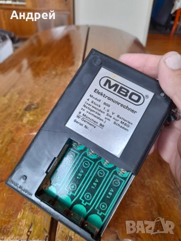 Стар калкулатор MBO 800M, снимка 5 - Други ценни предмети - 51476189