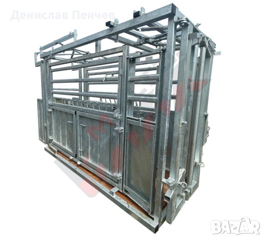 Ветеринарен станок с врата за автоматично заключване, снимка 2 - Крави - 42166363