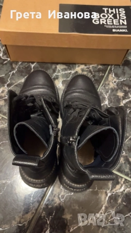 Боти от естествена кожа Bianki, снимка 4 - Дамски боти - 52719605