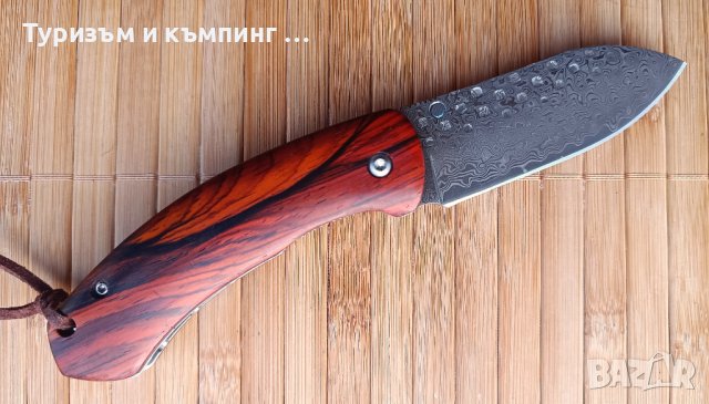 Джобно ножче с високо качество / дамаска стомана /, снимка 5 - Ножове - 44464785