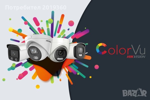 Комплект с 4 бр. ColorVu + Audio 1080P камери Hikvision, снимка 2 - Комплекти за видеонаблюдение - 40413994