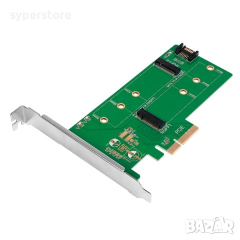 Интерфейсна карта M.2 PCIe + M.2 SATA Logilink PC0083 SS300778, снимка 1 - Други - 39069422