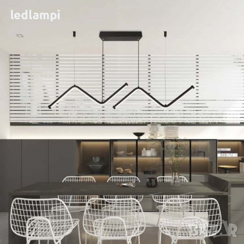 LED Полилей 12W Черен Неутрално Бяла Светлина, снимка 6 - Полилеи - 41140530