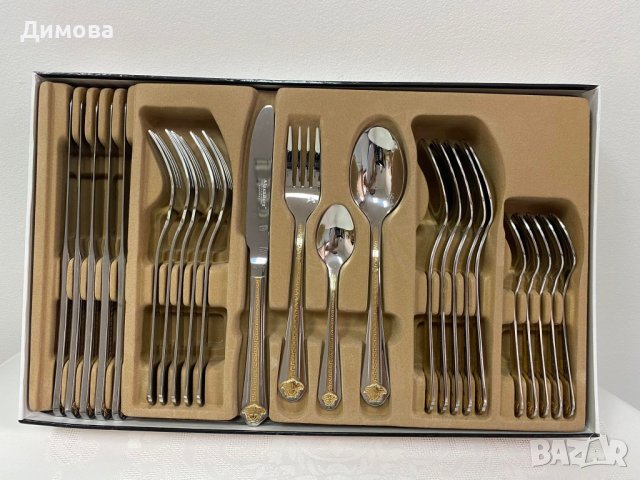 К-т прибори 24 части Версаче , снимка 4 - Прибори за хранене, готвене и сервиране - 30226405
