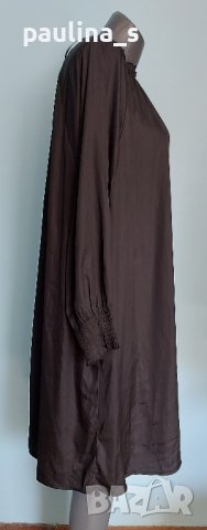 Маркова рокля тип туника с кожен ефект / голям размер , снимка 5 - Рокли - 44428717