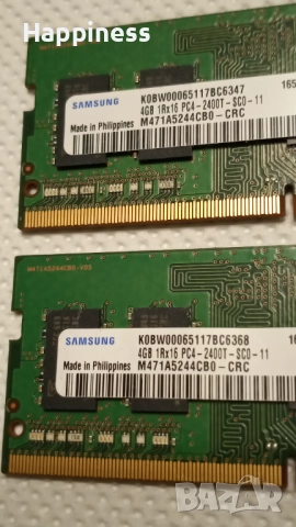RAM памет DDR4 за лаптоп 2 броя комплект за 28 лв , снимка 2 - Части за лаптопи - 52294120