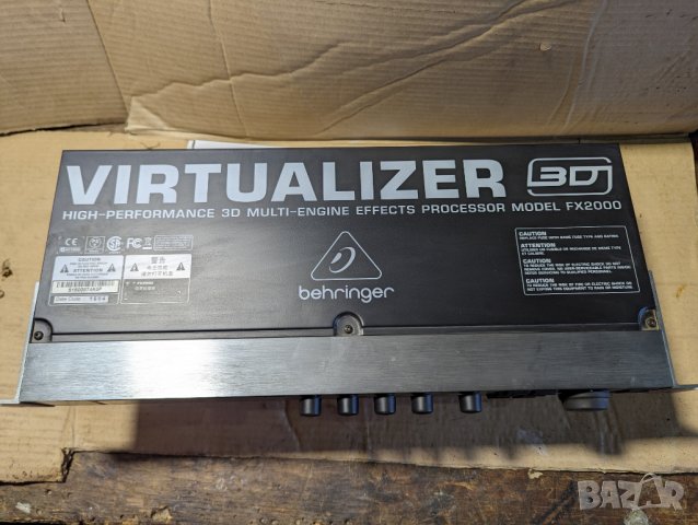 Behringer FX2000 Virtualizer 3D Effects Processor, снимка 14 - Други - 44433359
