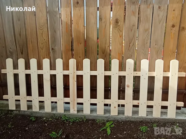 Дървена ограда за детска площадка детски кът дървена декоративна ограда оградка за градина пано