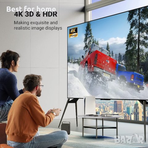 UGREEN HDMI сплитер 2 в 1 изход HDMI превключвател, 4K, двупосочен,Поддържа HD Dolby 3D HDR, снимка 6 - Друга електроника - 41779162