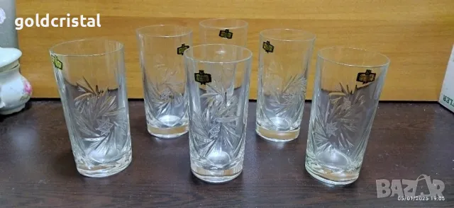 кристални чаши за вода 
