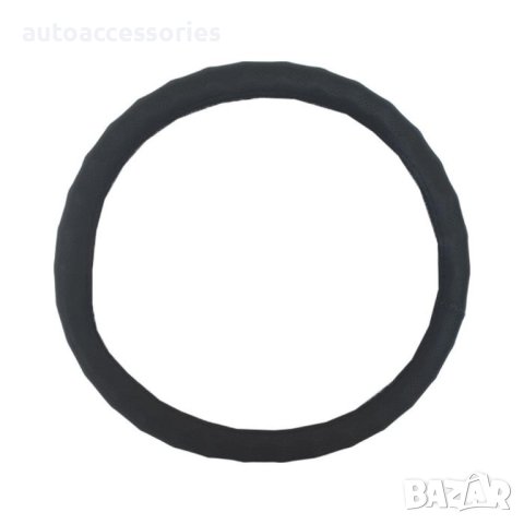 1000055168 Калъф волан Еко кожа перфорирана , релефен/ергономичен  черен размер 37см -39 см 13950-9, снимка 1