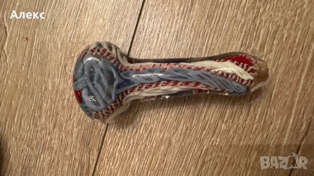 Единствена по рода си стъклена суха лула, боросиликат. Отлична!, снимка 2 - Антикварни и старинни предмети - 51991438