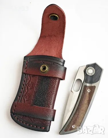 Калъф за нож естествена кожа, снимка 4 - Ножове - 48085535