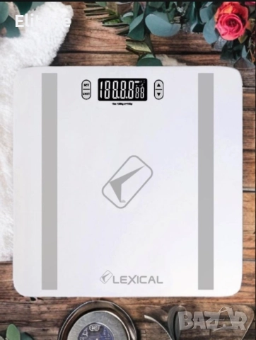 Електронен кантар с LSD дисплей и функция за памет до 10 човека Lexical LBS-4360, снимка 2 - Друга електроника - 52870879