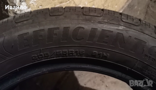 Продавам 2 броя летни гуми 205.55.16 на 1 сезон дот 2020 Goodyear , снимка 3 - Гуми и джанти - 53746202
