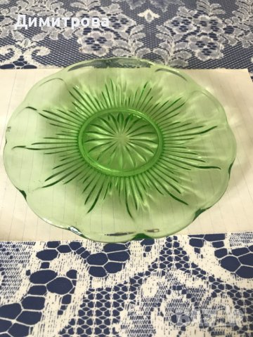 Кристални чинии , десертни чинии /за торта/, снимка 2 - Чинии - 18575066