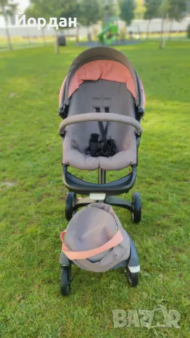 Stokke Xplory V5 Coral Limited edition, снимка 9 - Детски колички - 48549223