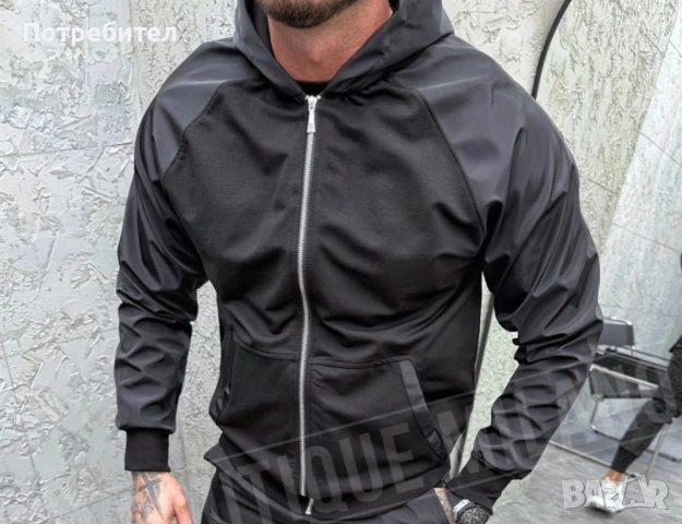 Продавам Мъжко черно горнище