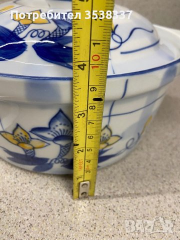 2 броя порцеланов съд/ тенджера за топло сервиране с капак, снимка 14 - Съдове за готвене - 39503461