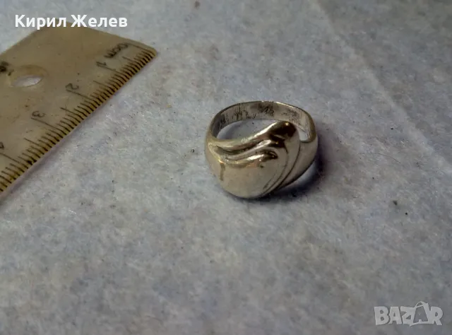 СТИЛЕН ДИЗАЙНЕРСКИ СРЕБЪРЕН ПРЪСТЕН СРЕБРО 925 БИЖУТЕРСКА АРТ ИЗРАБОТКА 48594, снимка 8 - Пръстени - 49757679