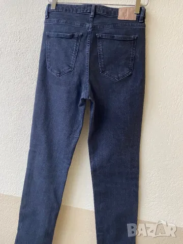 Тъмносиви дънки ZARA с цепки, снимка 8 - Дънки - 50437015