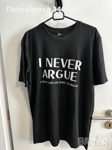 Тениска с надпис , снимка 2 - Тениски - 47492374