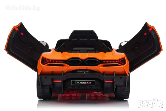 Lamborghini Revuelto 12V - Детска акумулаторна кола, Оранжева, EVA гуми, снимка 5 - Детски велосипеди, триколки и коли - 49755261