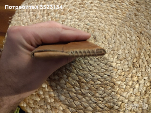 Мъжки луксозен бизнес портфейл от естествена кожа Horween, снимка 5 - Портфейли, портмонета - 52829230