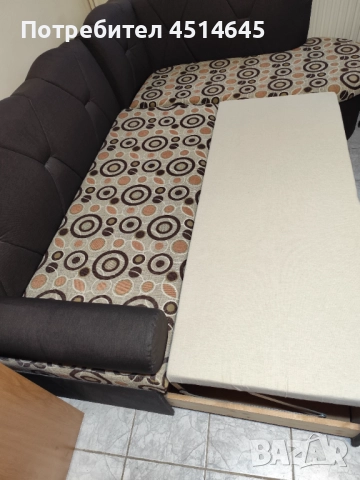 Диван ъглов и за спане 190/170, снимка 4 - Дивани и мека мебел - 52585360