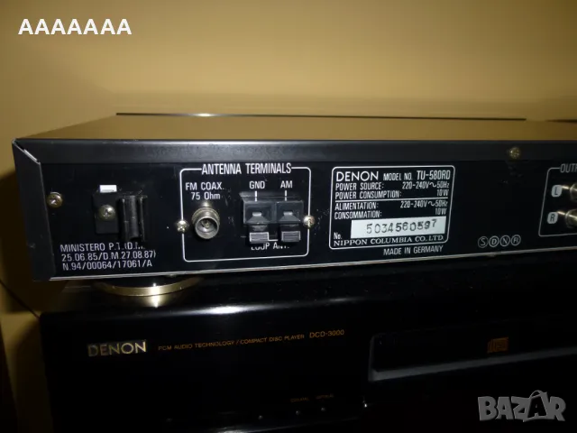 TUNER DENON TU-580 RD С ДИСТАНЦИОННО, снимка 12 - Ресийвъри, усилватели, смесителни пултове - 50213021