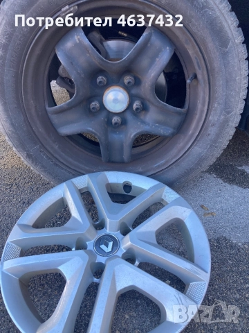 Оригинални железни джанти Renault 5*114,3 16, снимка 4 - Гуми и джанти - 52527468