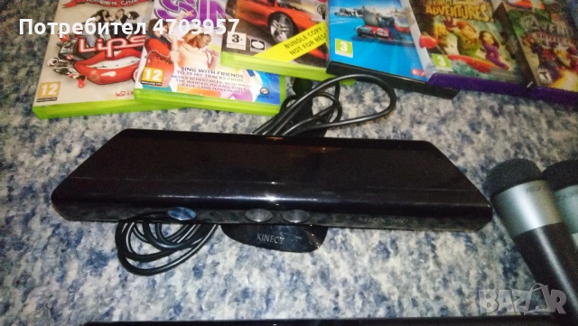 Конзола Xbox 360 500gb с kinect  Микрофони Волан 2х Джойстика и игри, снимка 4 - Xbox конзоли - 53048951