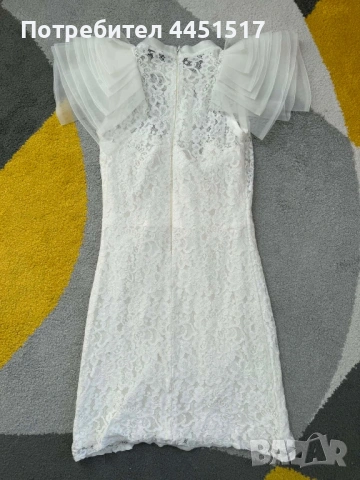 Официална бяла рокля, снимка 3 - Рокли - 53857412