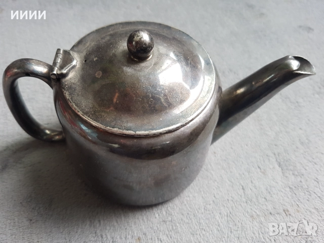 Посребрен чайник 5, снимка 2 - Антикварни и старинни предмети - 52287429