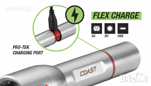  Led фенер COAST-USA, 340 lm, презареждащ