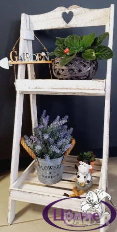 Сгъваема винтидж етажерка-дърво