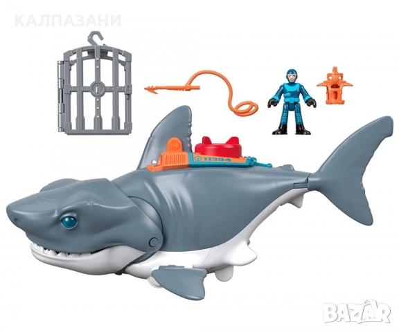 Imaginext: Мега захапка на акула Mattel GKG77 , снимка 2 - Фигурки - 36079779