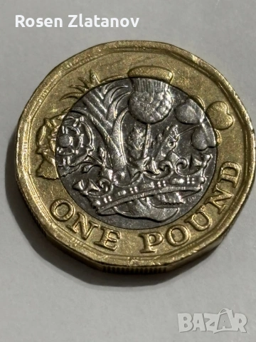 Елизабет 2  един паунд 2016г, снимка 2 - Нумизматика и бонистика - 53817915