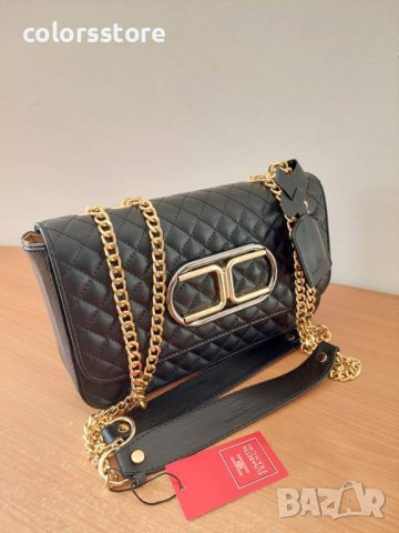 Луксозна Черна чанта/реплика Elisabetta Franchi  код SG-U78, снимка 3 - Чанти - 40728942