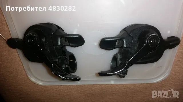 Команди  Ляв и десен 10х 2-speed Flat Bar Shift Lever left and right , снимка 10 - Части за велосипеди - 55742323