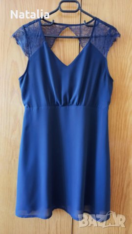 Нежна рокля цвят тъмно синьо-"SisterS", снимка 4 - Рокли - 42055566