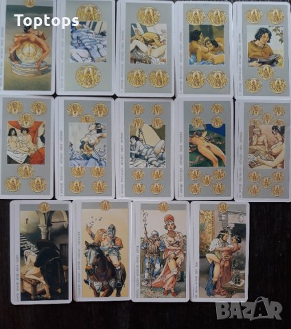 Таро за любовни гадания: Casanova Tarot & Decameron Tarot & Erotic FantasyTarot , снимка 13 - Карти за игра - 33813796