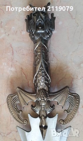 Сувенирен стоманен меч, снимка 4 - Колекции - 41292618