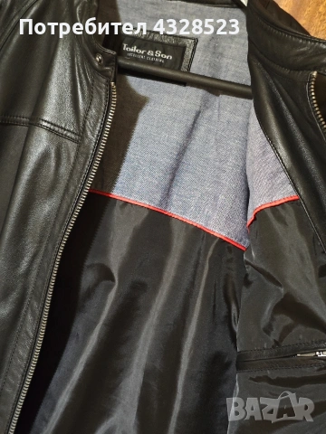 Мъжко кожено яке Taylor & Son, снимка 4 - Якета - 53699546